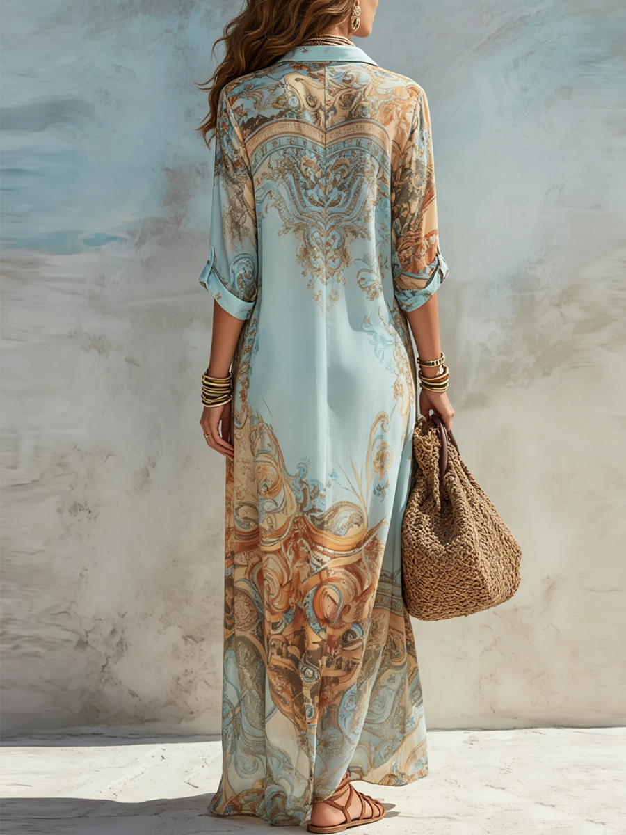 Women's Maxi Dress | Floral Printed Beach