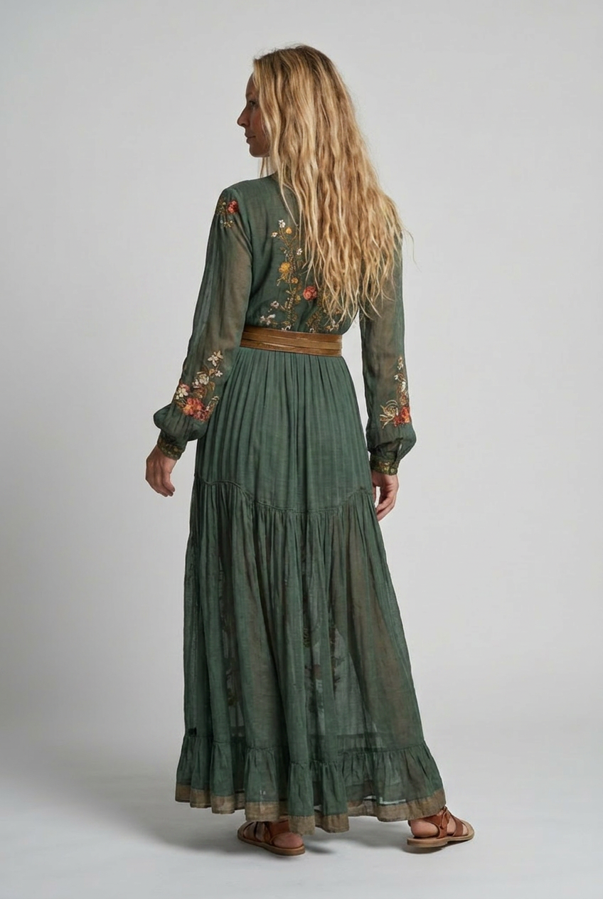 Women's Maxi Dress | Floral V-Neck