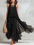Women's Maxi Dress | Tiered Sleeveless Summer