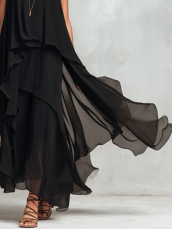 Women's Maxi Dress | Tiered Sleeveless Summer