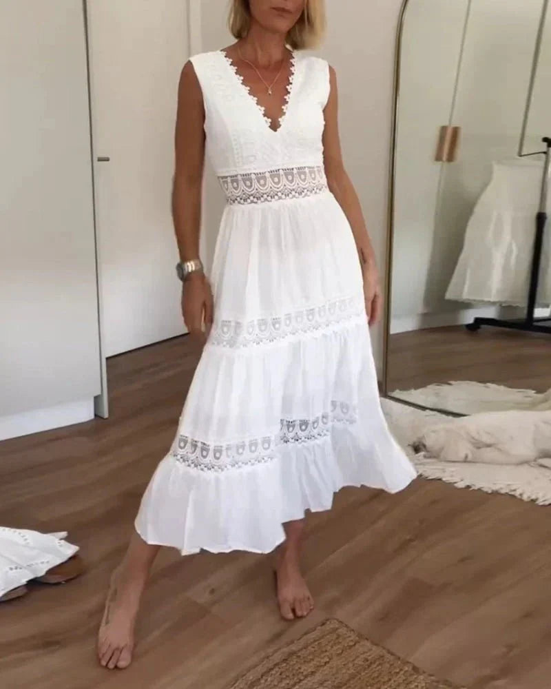 Women's Maxi Dress | V-Neck Summer Casual