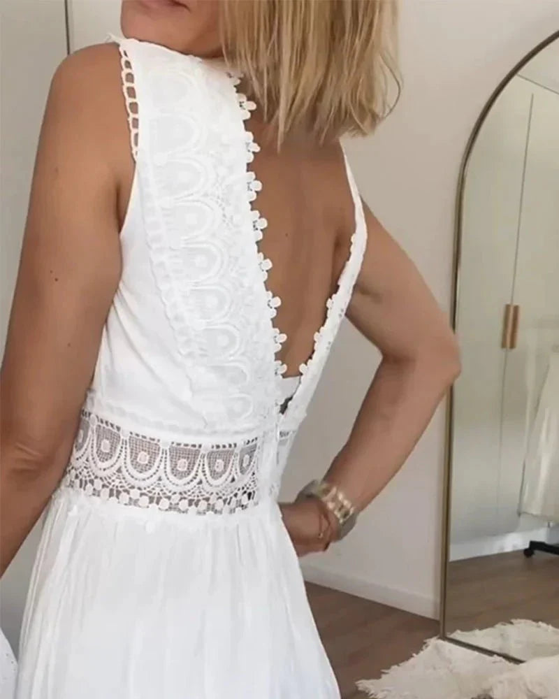 Women's Maxi Dress | V-Neck Summer Casual