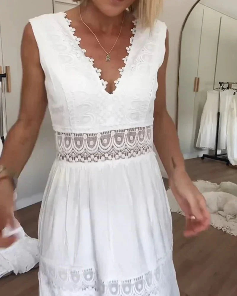 Women's Maxi Dress | V-Neck Summer Casual