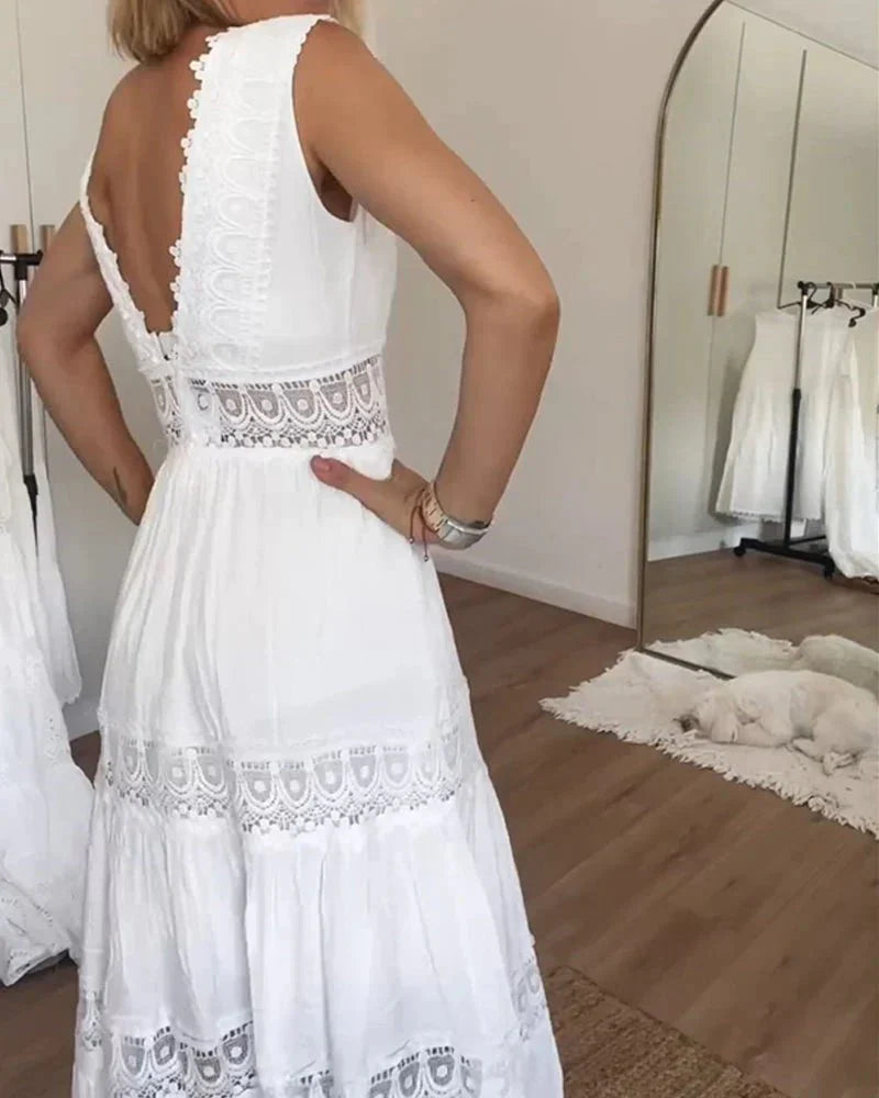 Women's Maxi Dress | V-Neck Summer Casual