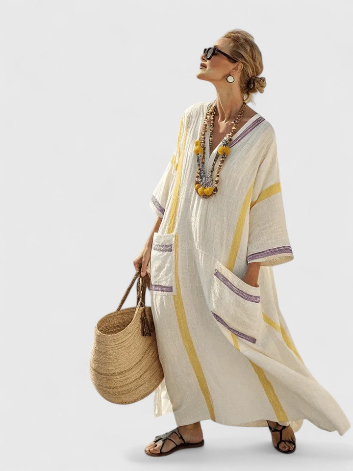 Women's Maxi Dress | V-Neck Summer Casual