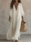 Women's Maxi Dress | V-Neck Summer Casual
