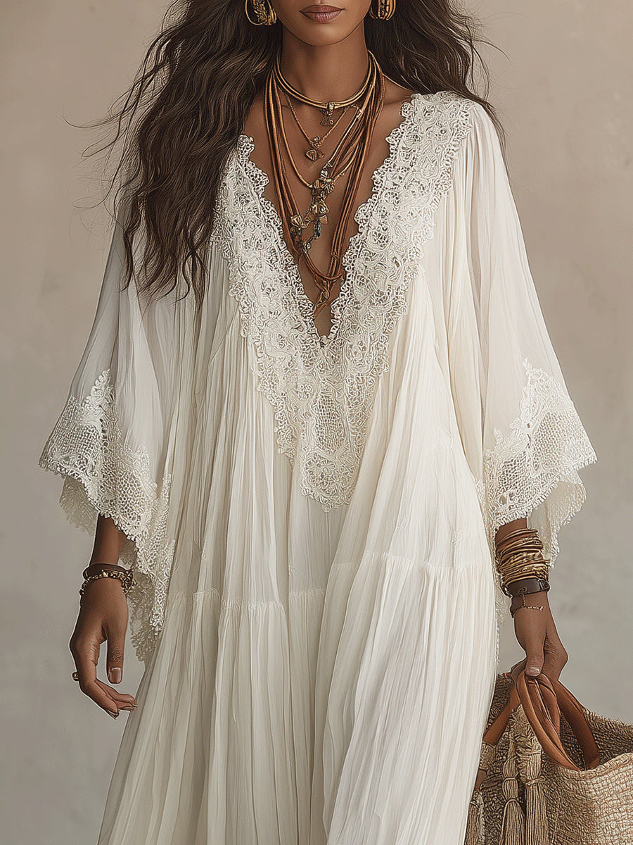 Women's Maxi Dress | V-Neck Summer Casual