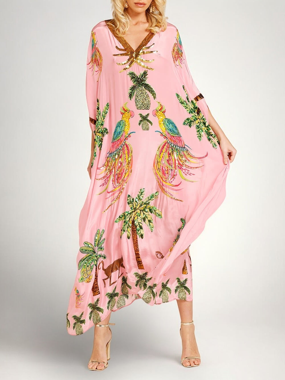 Women's Maxi Dress | V-Neck Summer Casual
