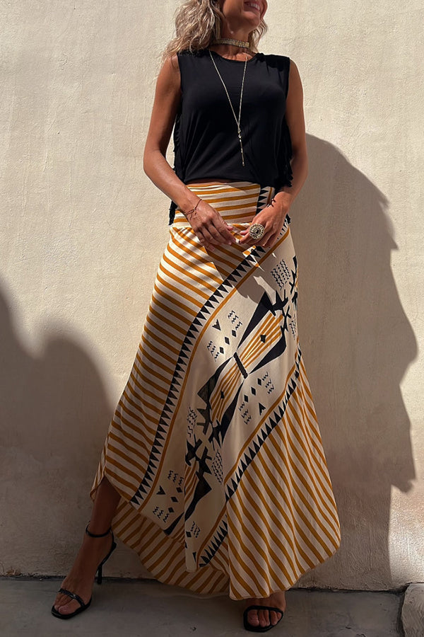 Women's Maxi Skirt | High-Waisted Flowy Summer