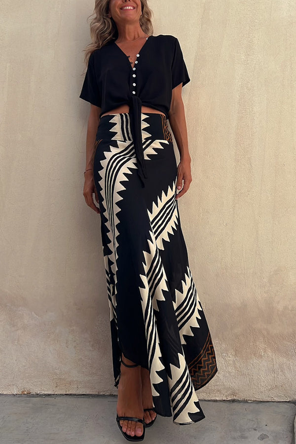 Women's Maxi Skirt | High-Waisted Flowy Summer