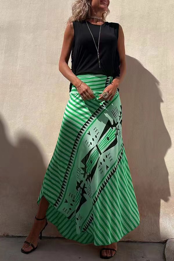 Women's Maxi Skirt | High-Waisted Flowy Summer