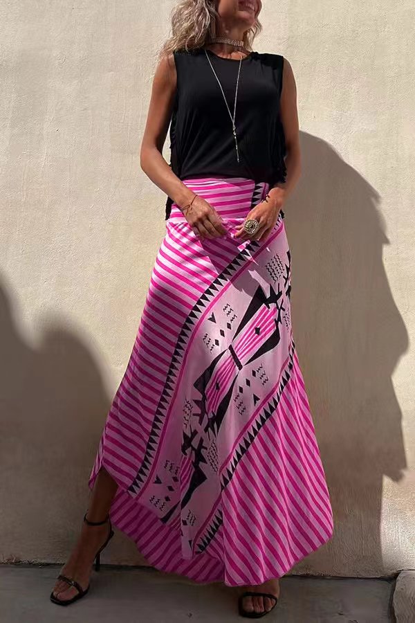 Women's Maxi Skirt | High-Waisted Flowy Summer