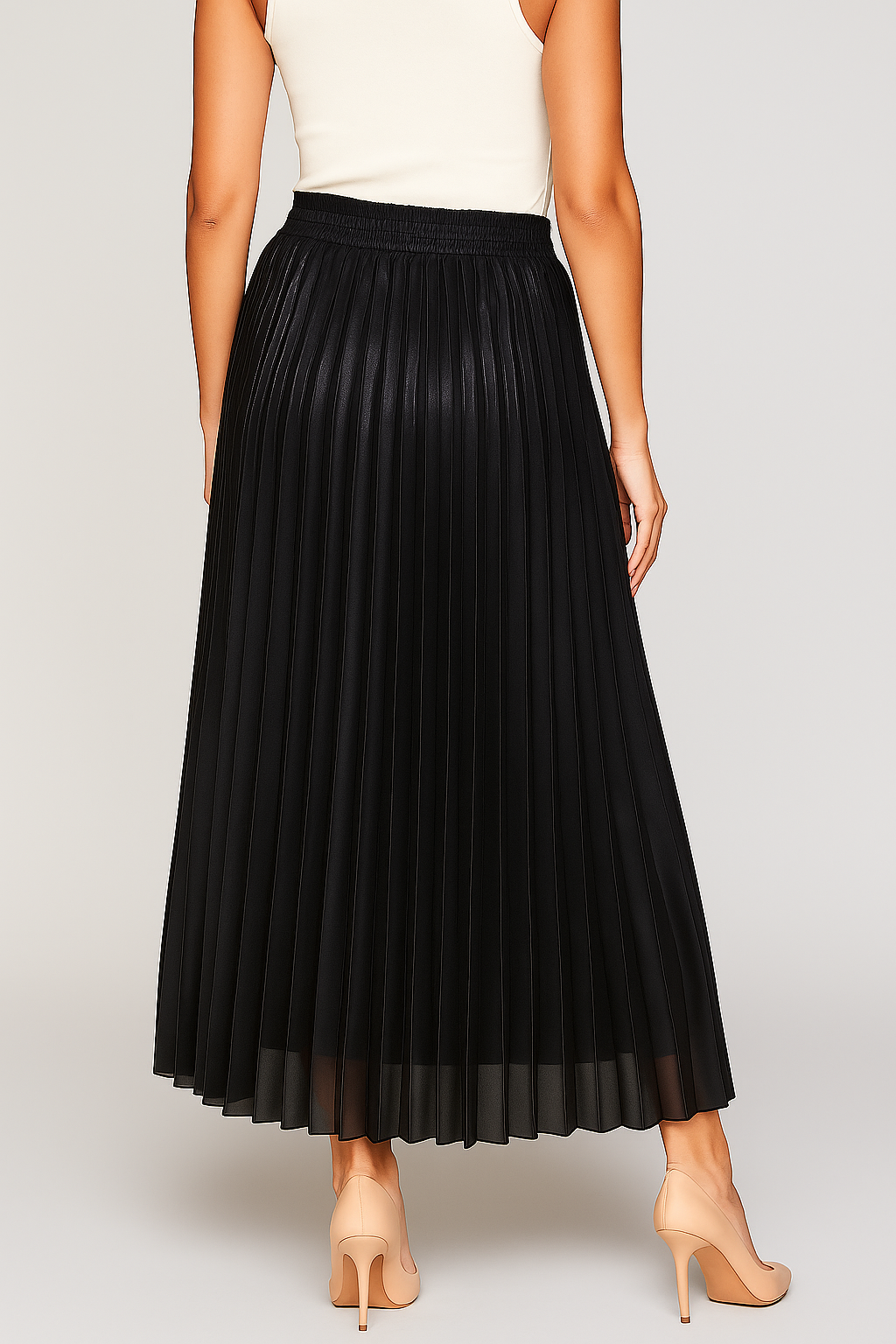 Women's Maxi Skirt | Pleated High-waist
