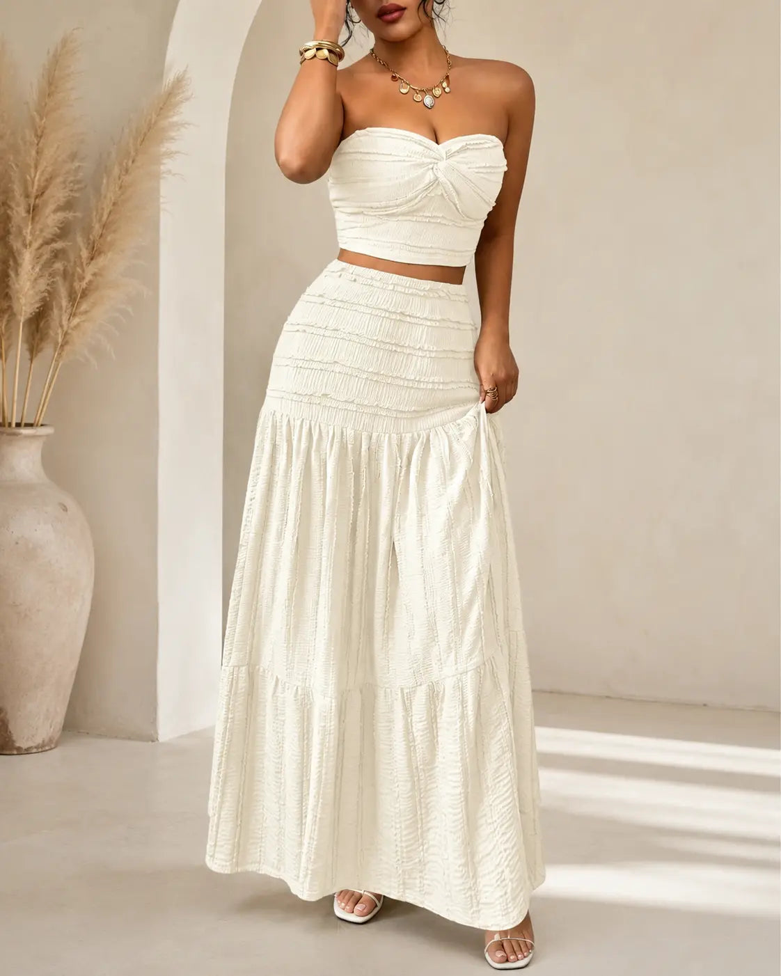 Women's Maxi Skirt | Smock Flowy Summer