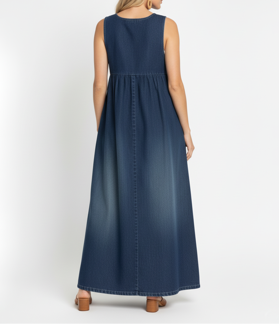 Women's Maxi Sundress | Chambray Vintage