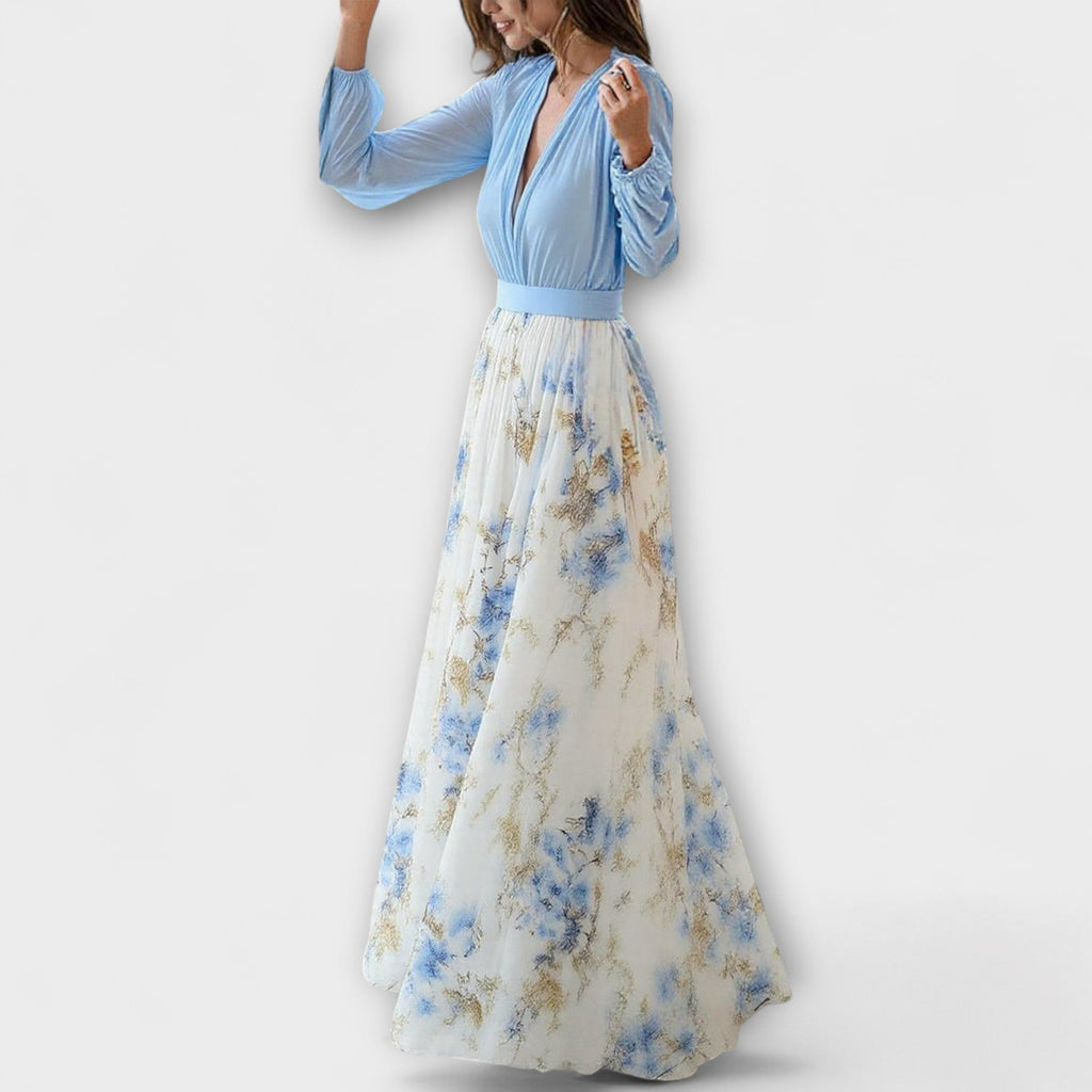 Women's Maxi Sundress | Floral Seaside
