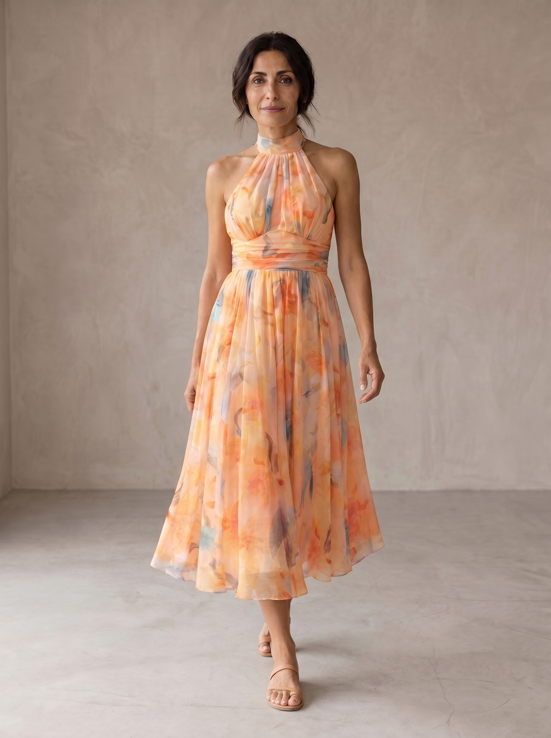 Women's Maxi Sundress | Printed Halter