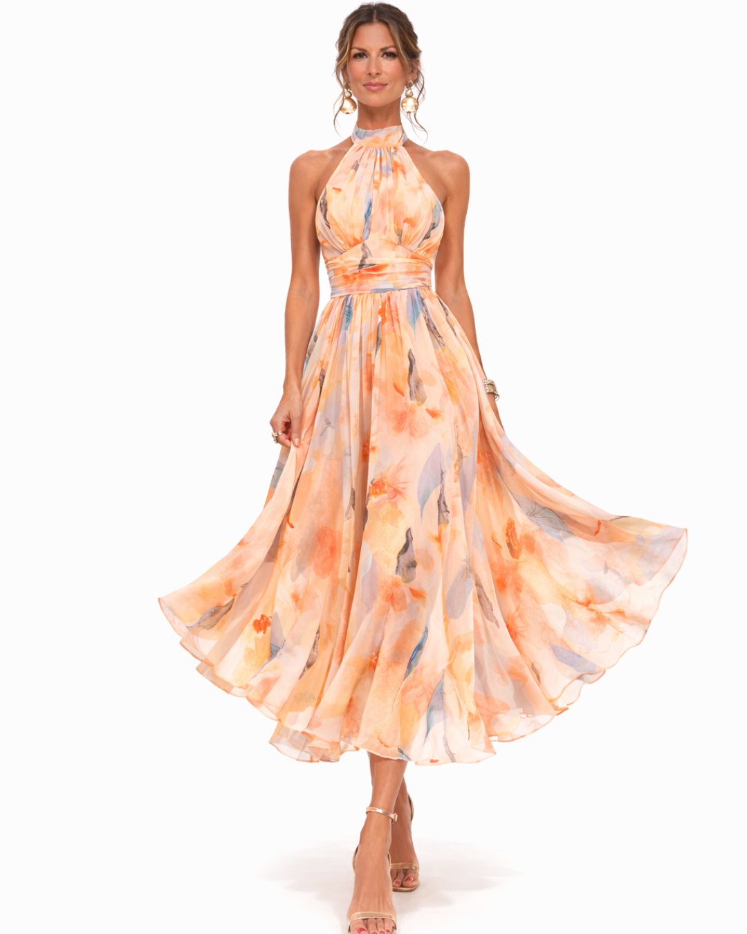 Women's Maxi Sundress | Printed Halter