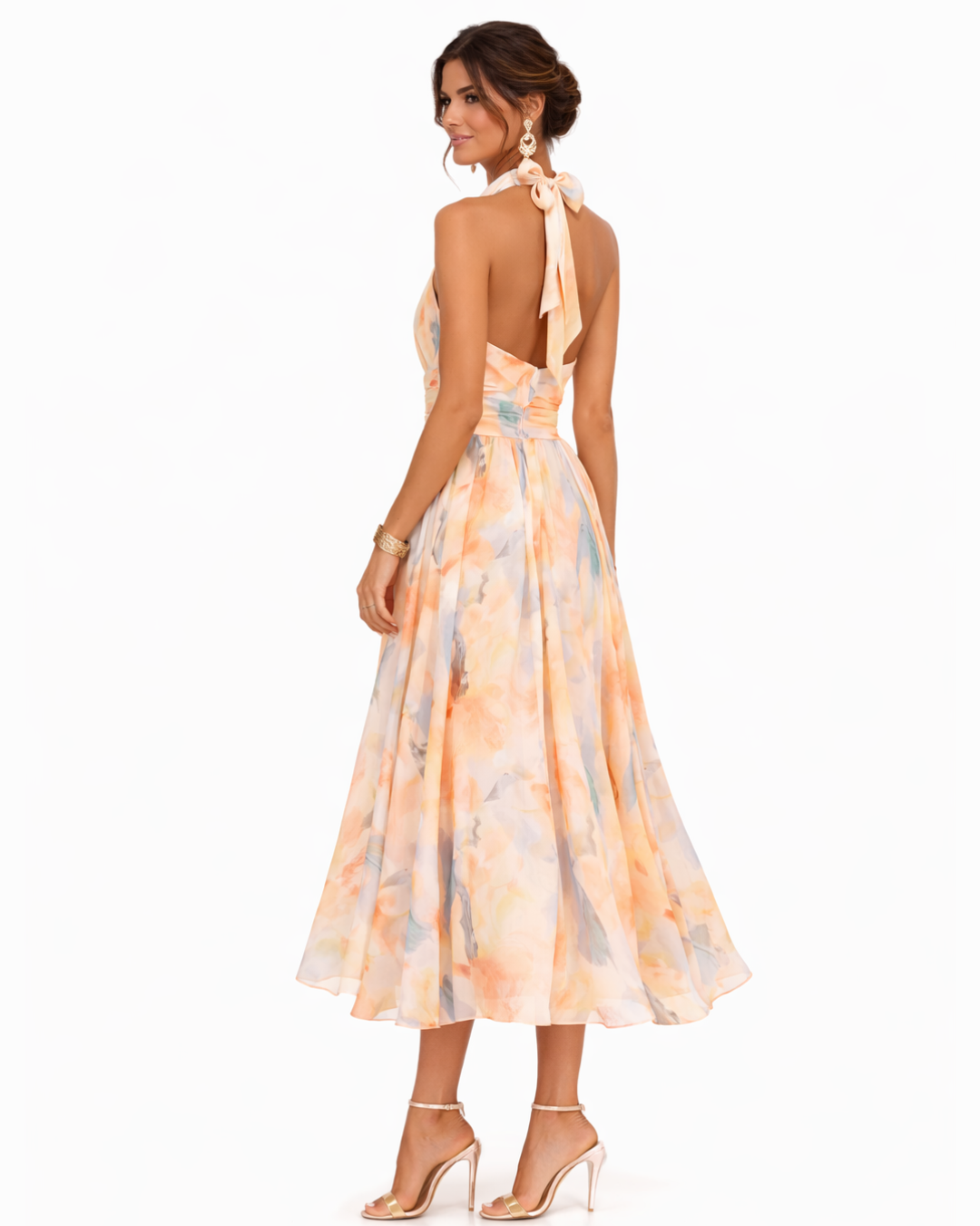 Women's Maxi Sundress | Printed Halter