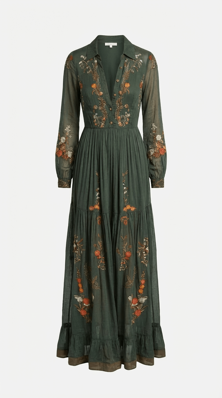 Women's Maxi Sundress | Printed Tiered