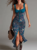 Women's Midi Dress | Floral Printed Summer