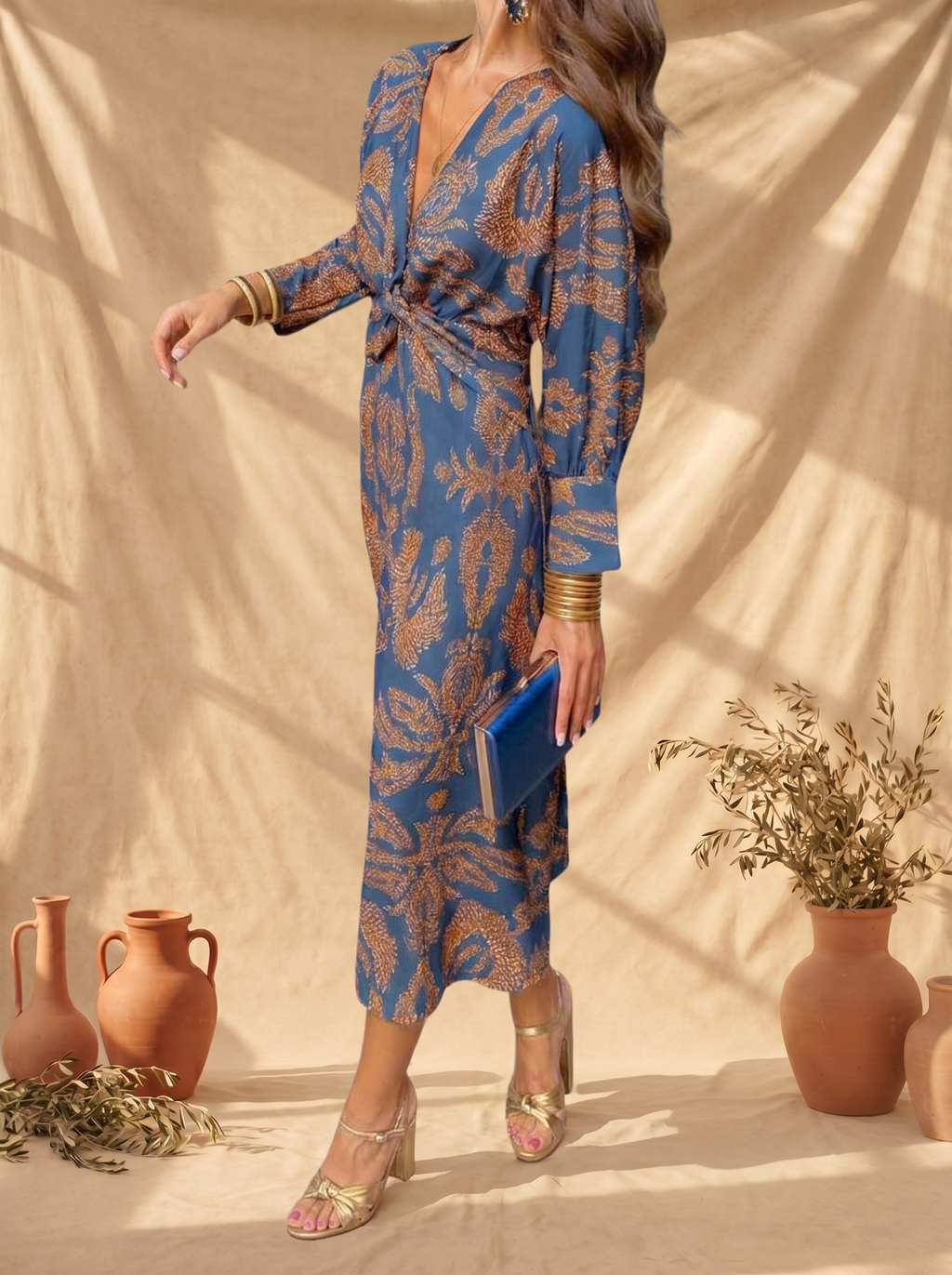 Women's Midi Dress | Floral Summer Casual