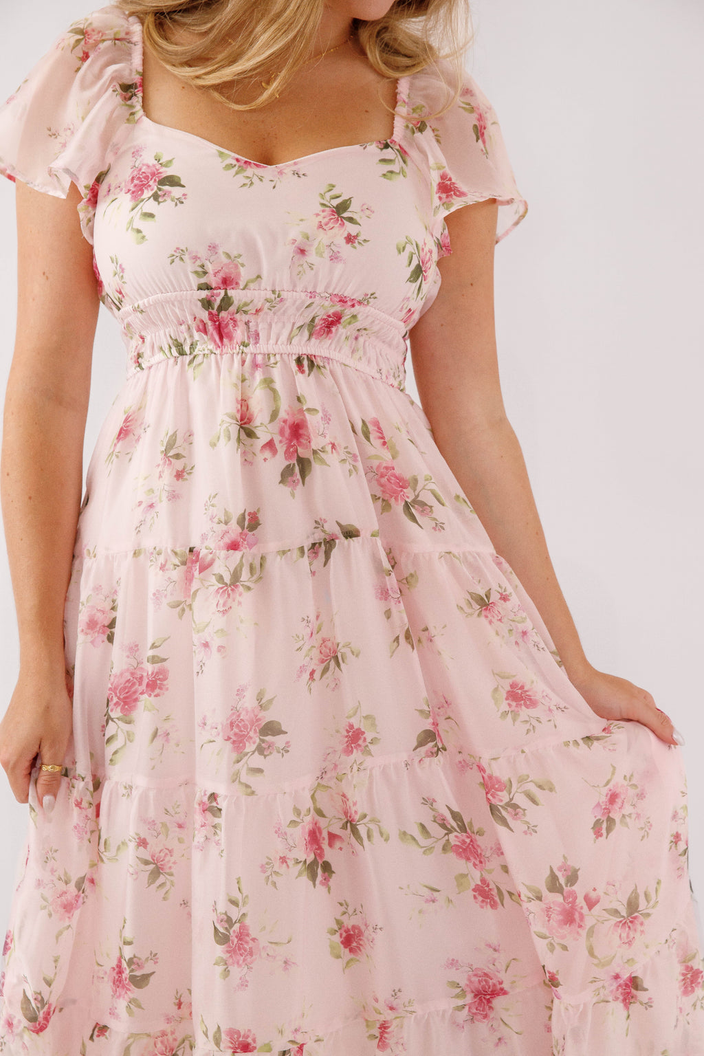 Women's Midi Dress | Floral Summer Casual