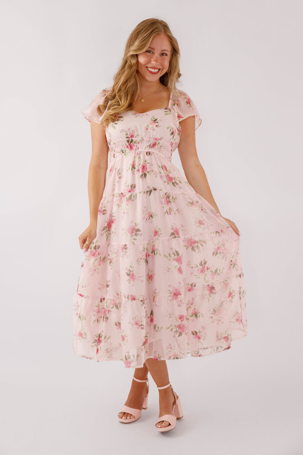 Women's Midi Dress | Floral Summer Casual
