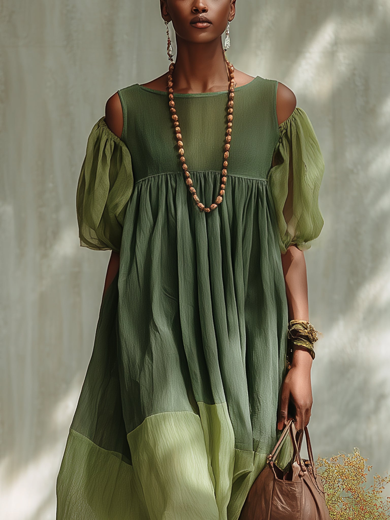 Women's Midi Dress | Off-Shoulder Short-Sleeve Summer