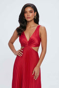 Women's Midi Dress | Pleated Flattering