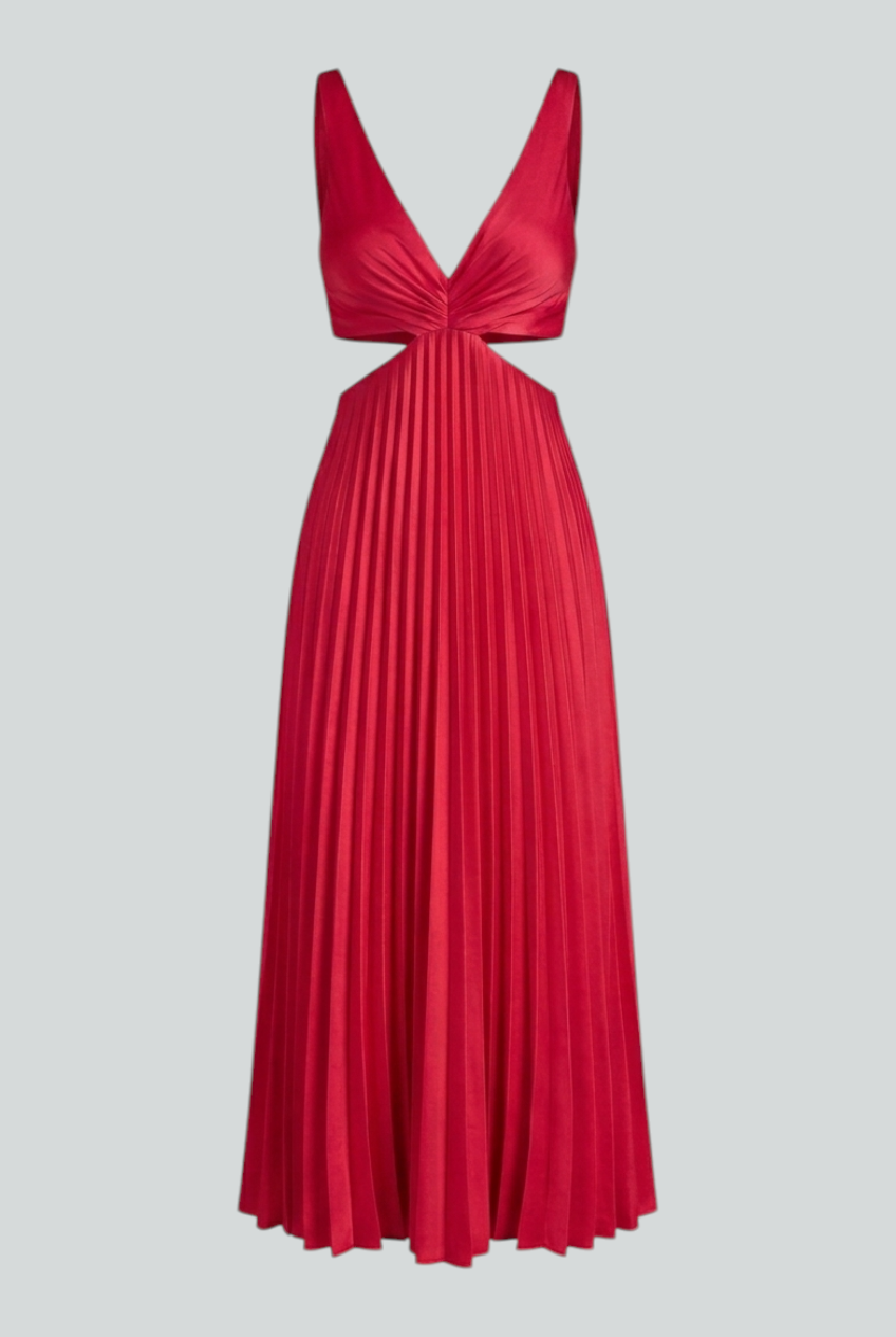 Women's Midi Dress | Pleated Flattering