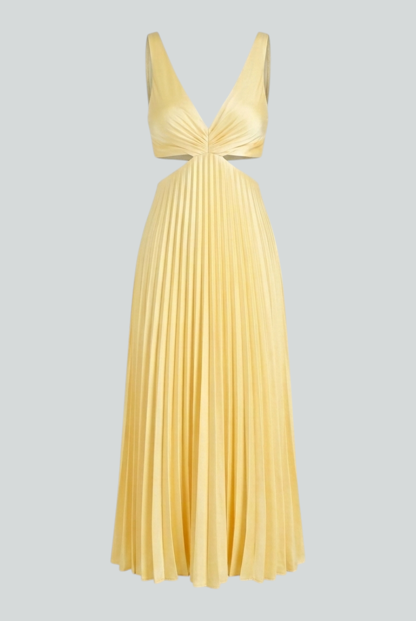 Women's Midi Dress | Pleated Flowing