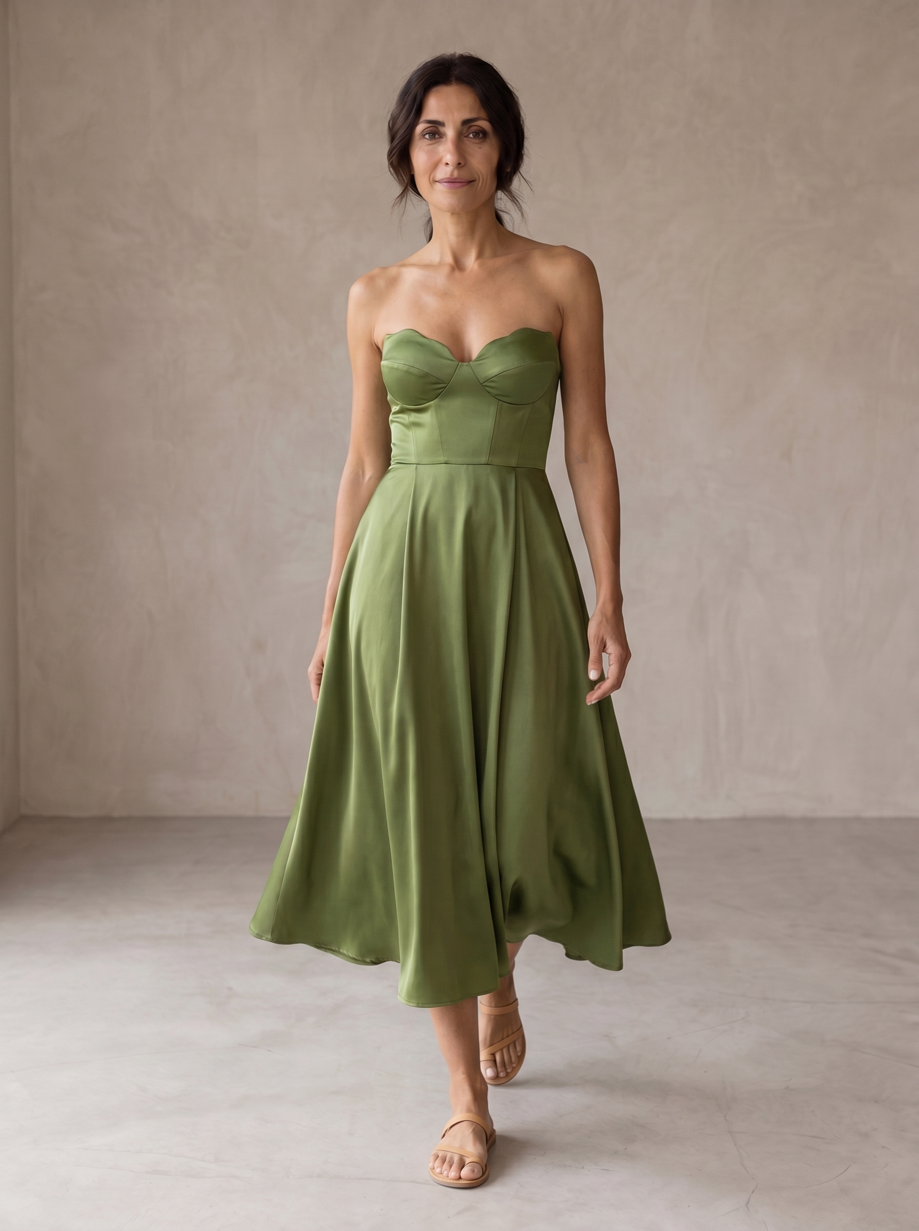 Women's Midi Dress | Strappy Summer Casual