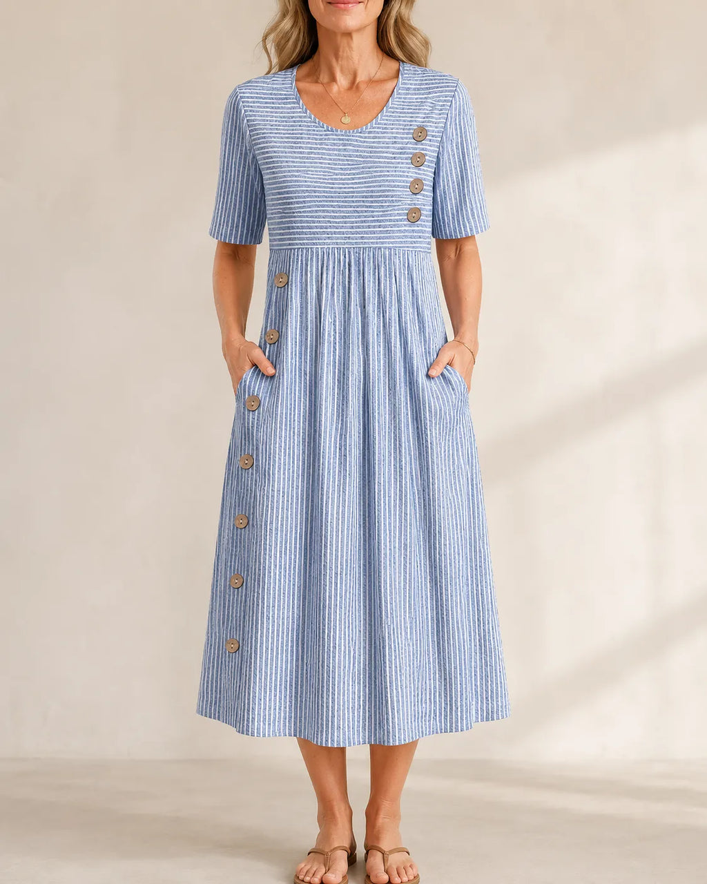 Women's Midi Dress | Striped Weekend