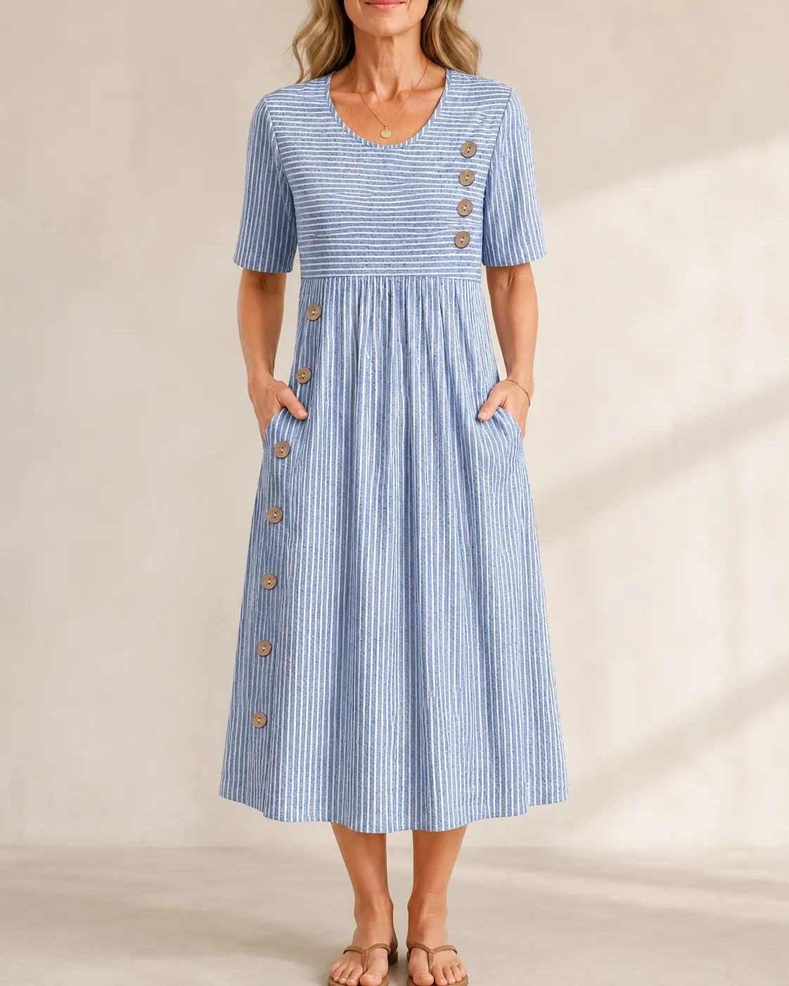 Women's Midi Dress | Striped Weekend