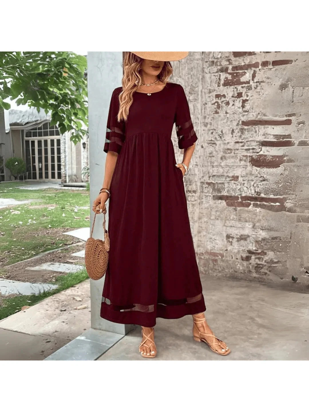Women's Midi Dress | Summer Casual Flowy