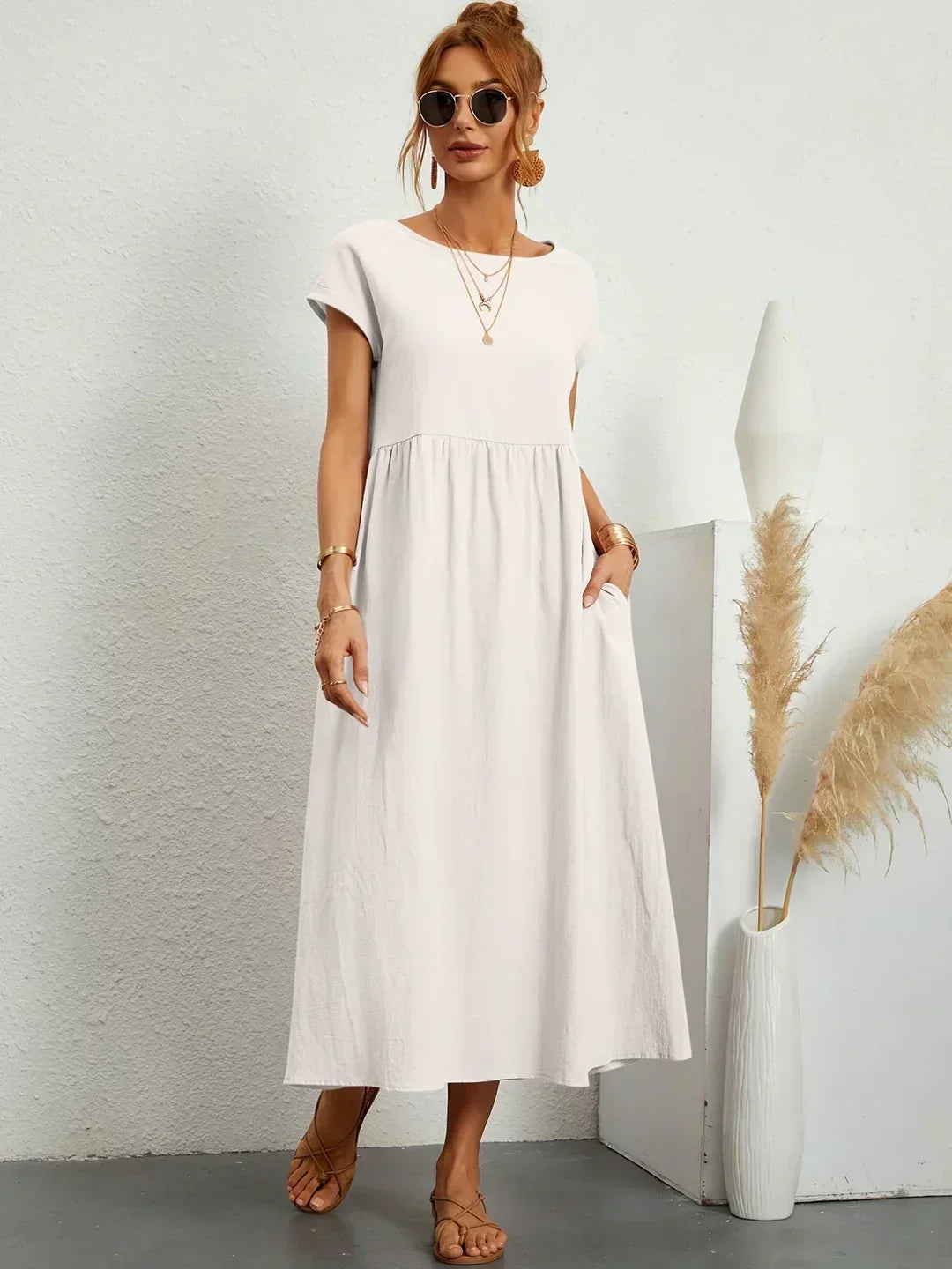 Women's Midi Dress | Summer Casual Flowy