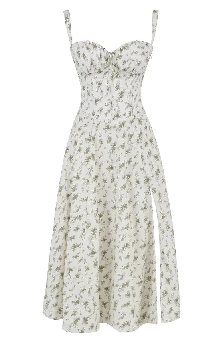 Women's Midi Dress | Tiered Floral Printed