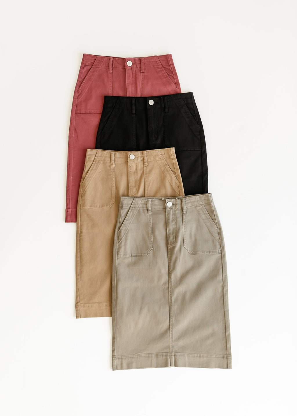 Women's Midi Skirt | Flowy Summer High-Waisted