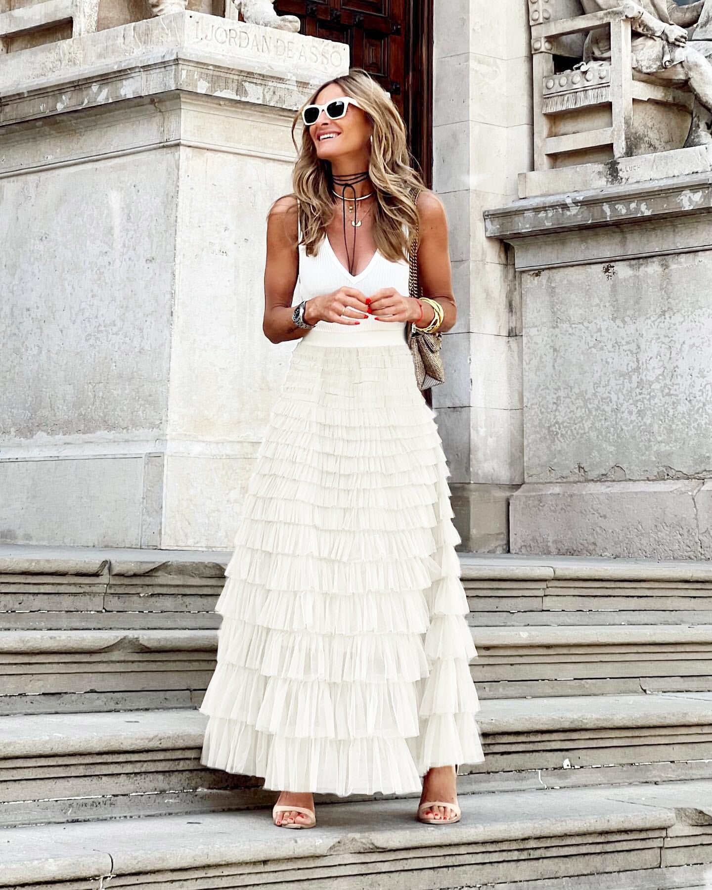 Women's Midi Skirt | High-Waisted Vintage-inspired