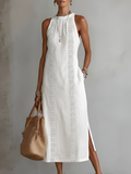 Women's Midi Sundress | Draped Linen