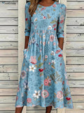 Women's Midi Sundress | Floral Coastal Day-to-Night