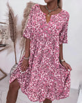 Women's Midi Sundress | Floral V-Neck Vacation