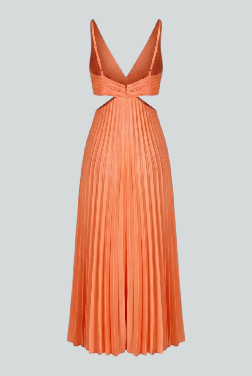 Women's Midi Sundress | Pleated Flattering