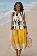 Women's Midi Sundress | Polka-Dot Sleeveless