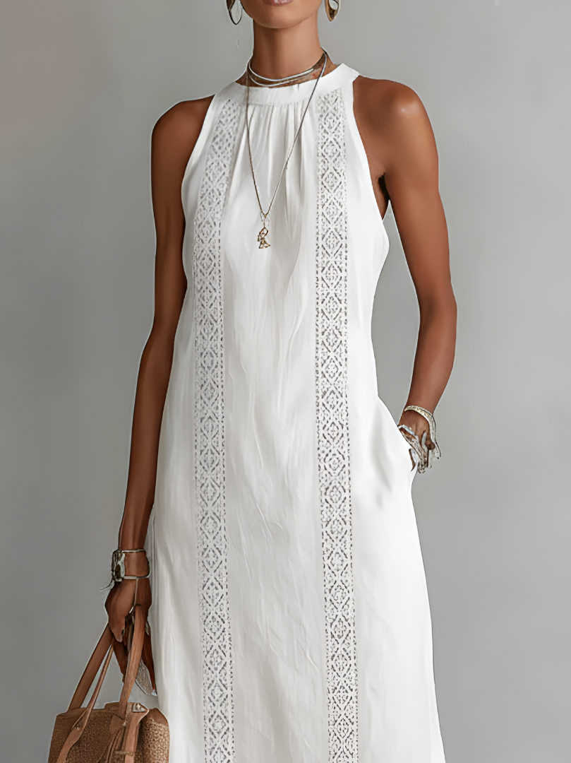 Women's Midi Sundress | Sleeveless Draped
