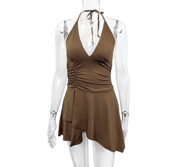 Women's Mini Dress | A-Line Sleeveless Summer