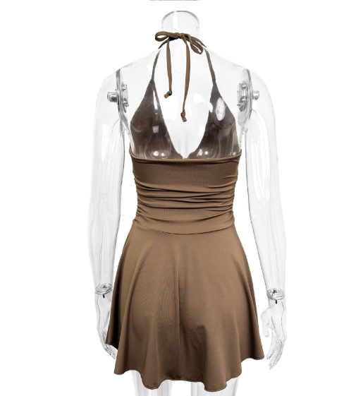 Women's Mini Dress | A-Line Sleeveless Summer