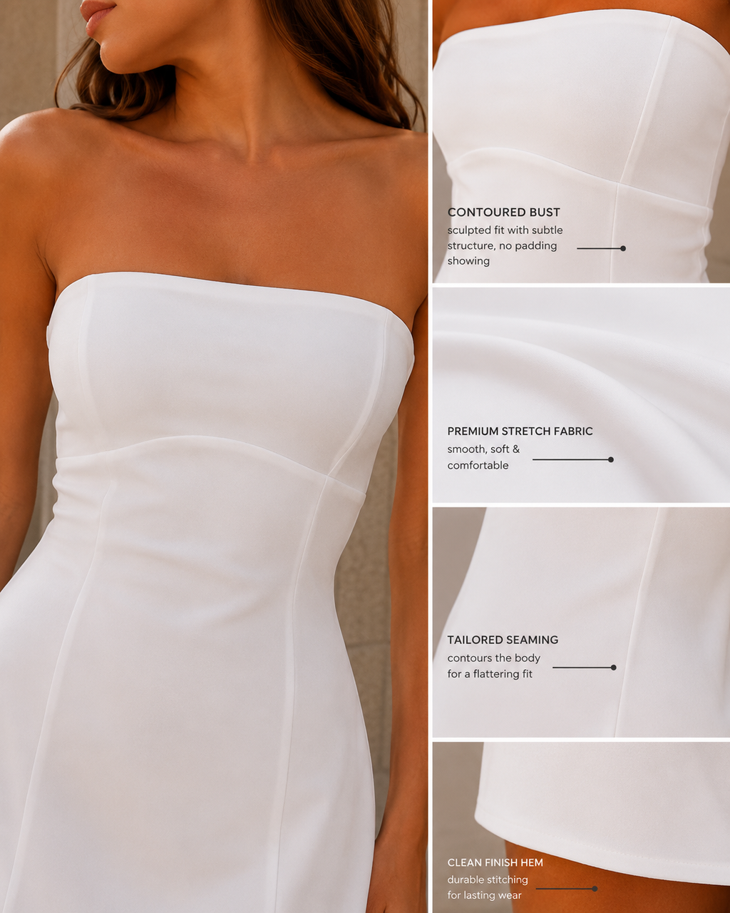 Women's Mini Dress | A-Line Strappy Summer