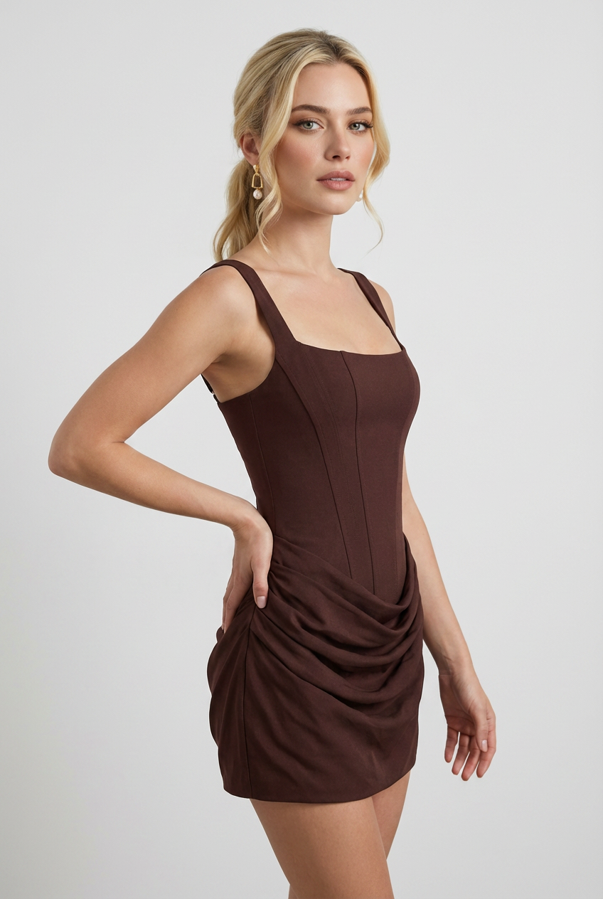 Women's Mini Dress | Draped Summer Casual